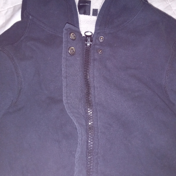 Hurley  Cute  Fleece Lined Zip Up Hoodie With Purple And Green Design On Back - Picture 3 of 7